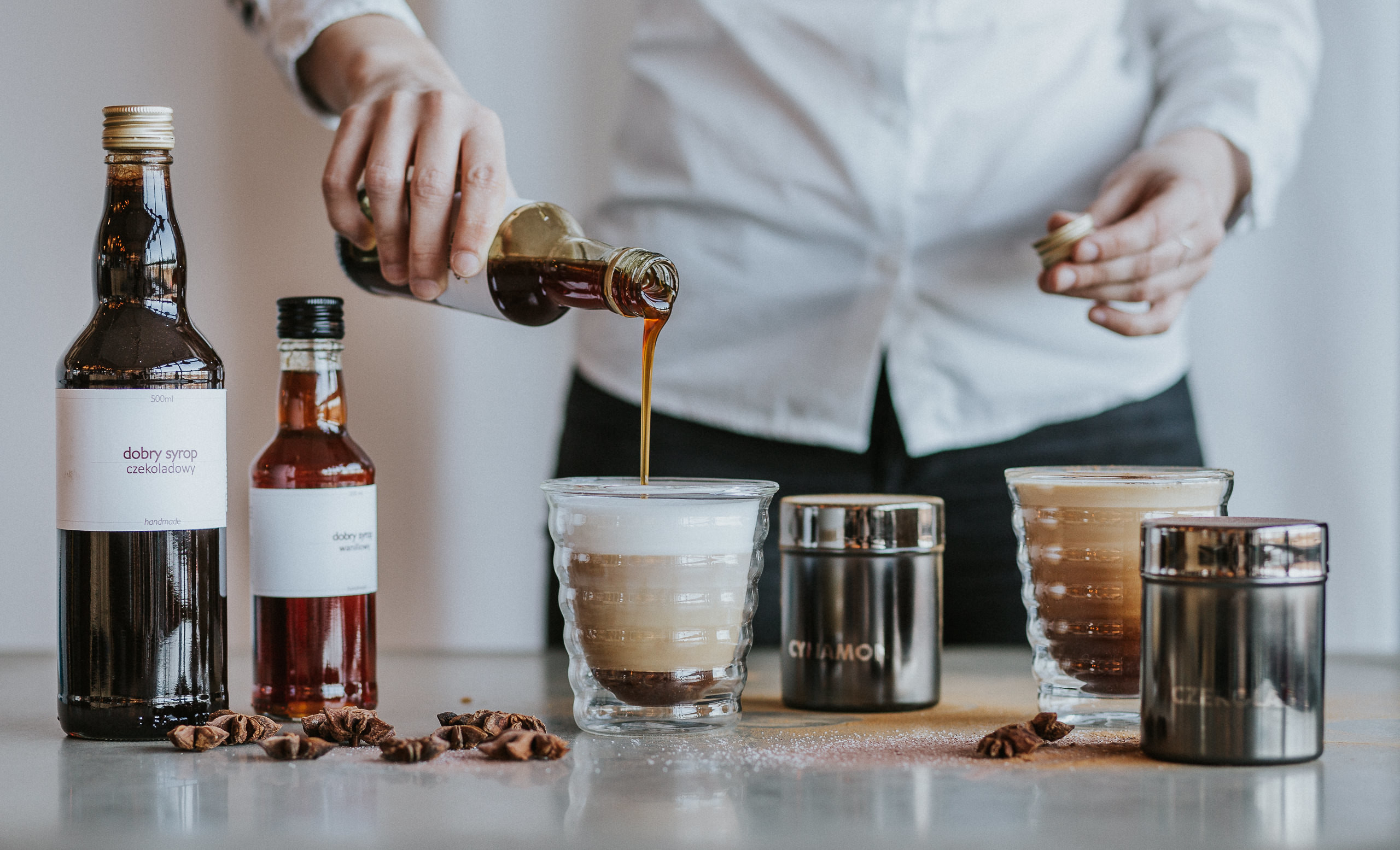 Kawa smakowa z syropem