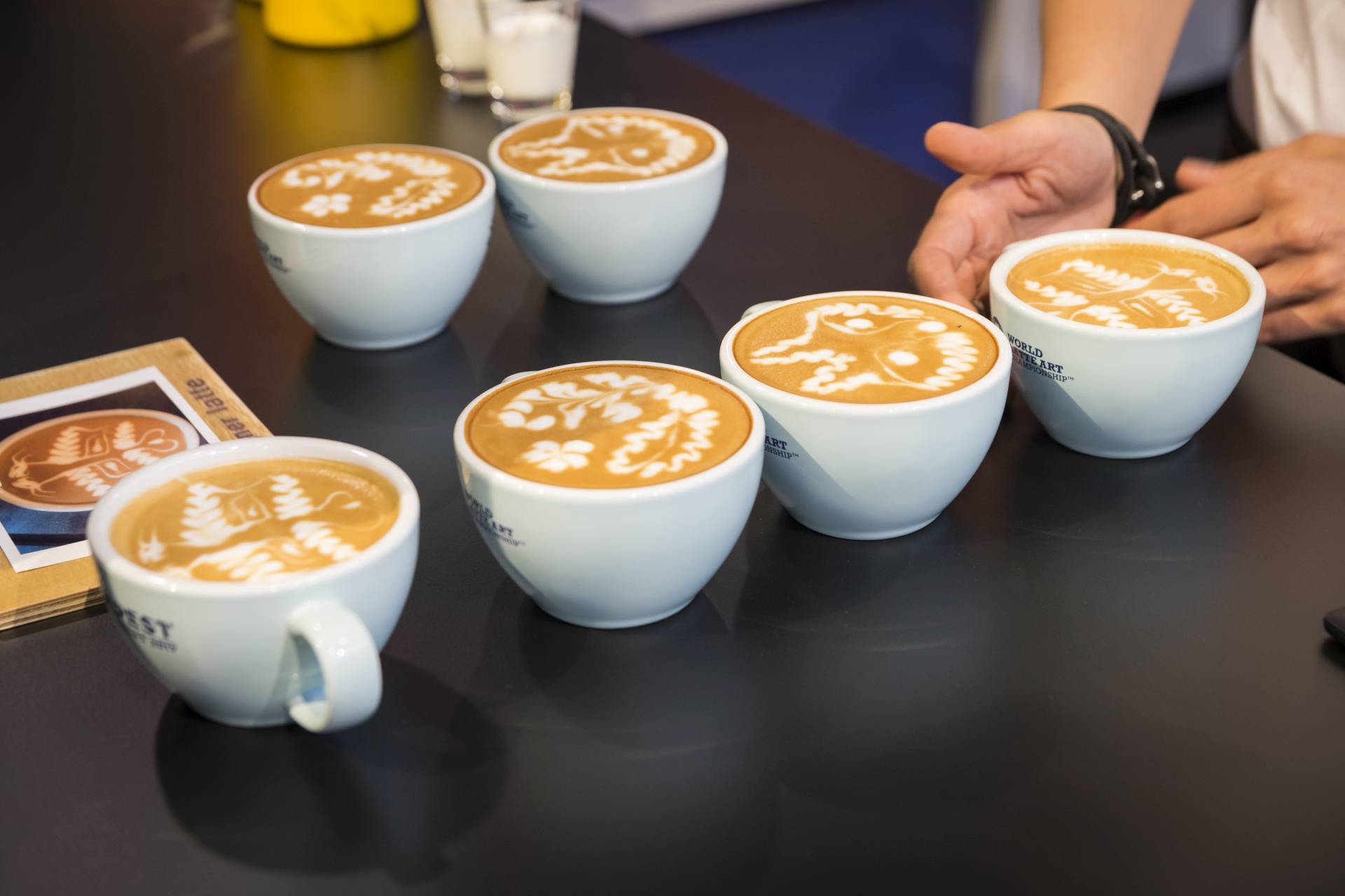 a love for ceramics. World Latte Art Championship official cups