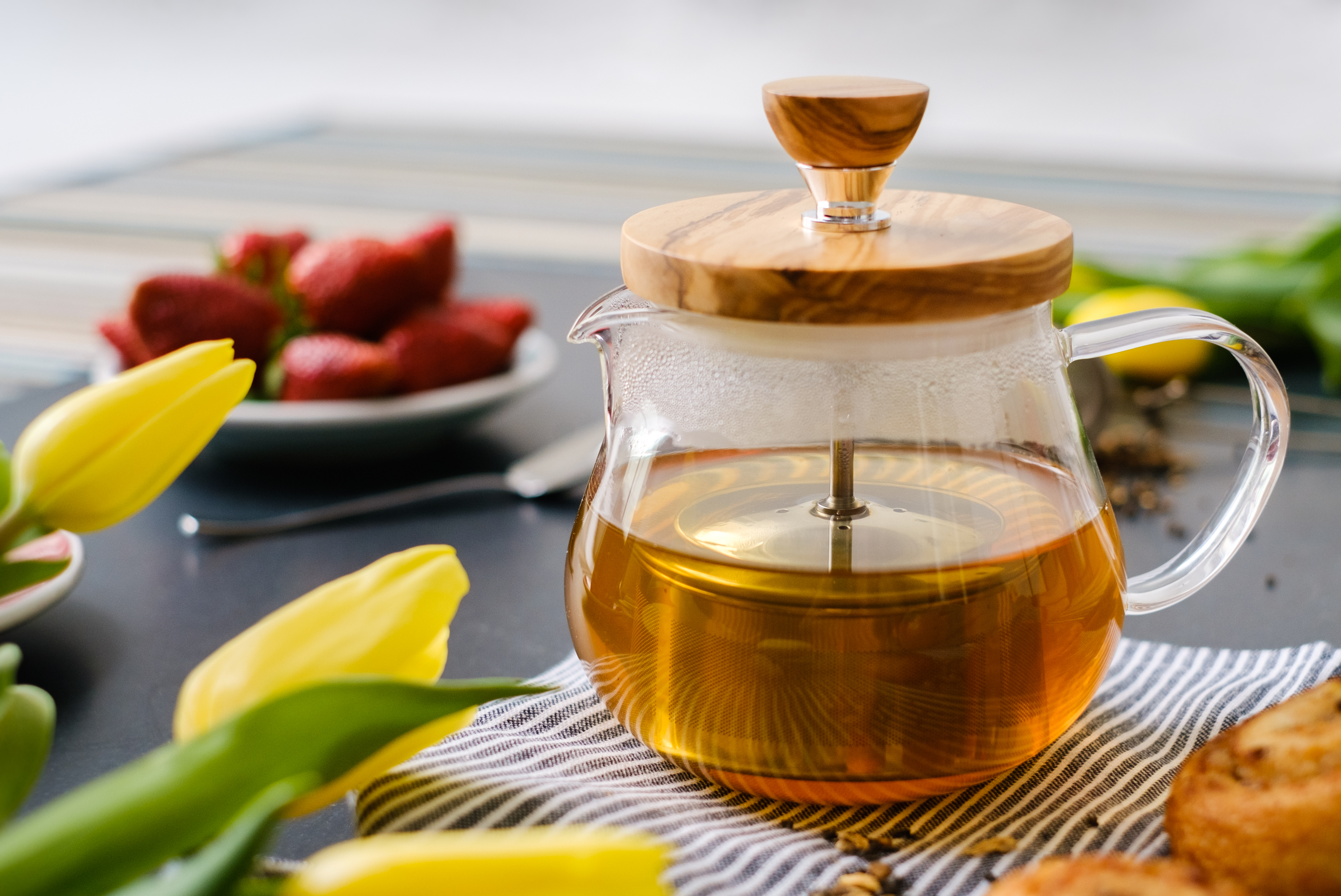 Hario, herbata, rooibos, olive wood
