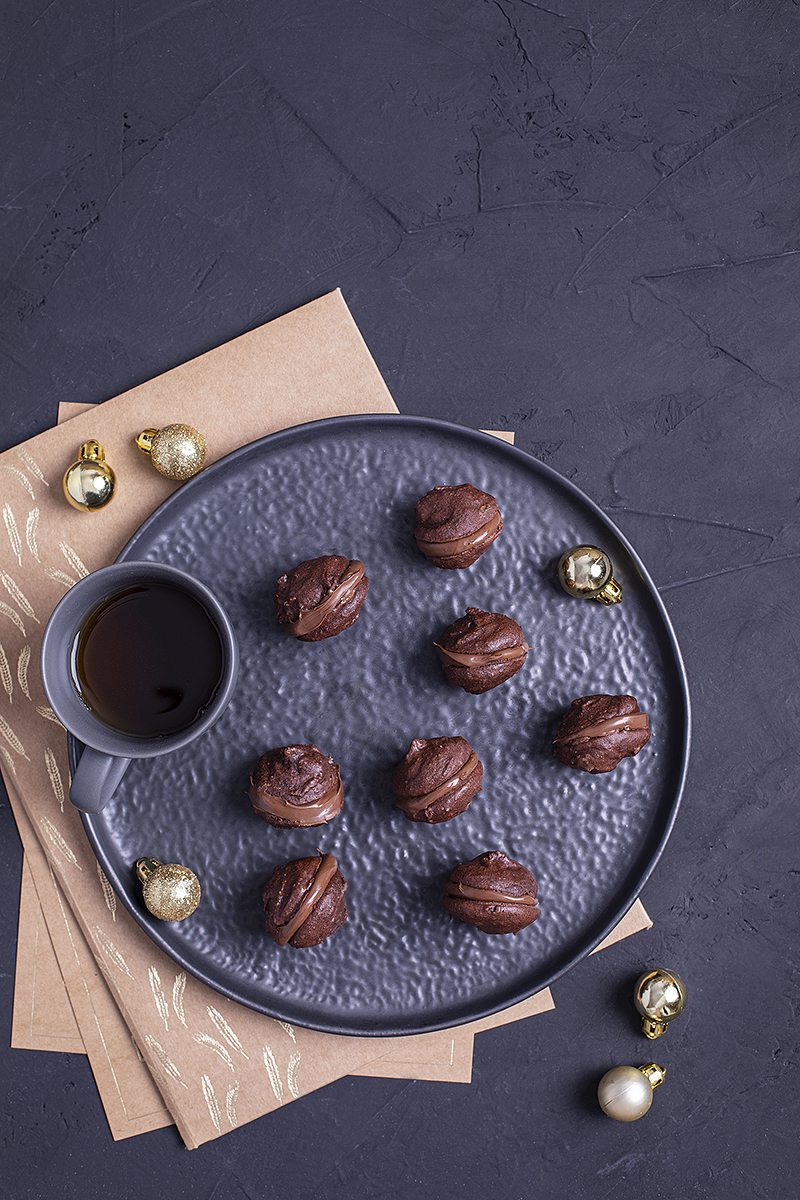 Kawowo-orzechowe ciasteczka na święta