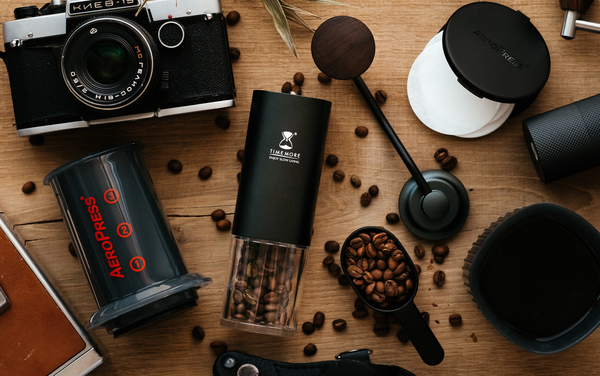 Timemore Chestnut grinder AeroPress