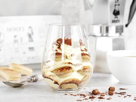kawiarka Bialetti tiramisu w szklance