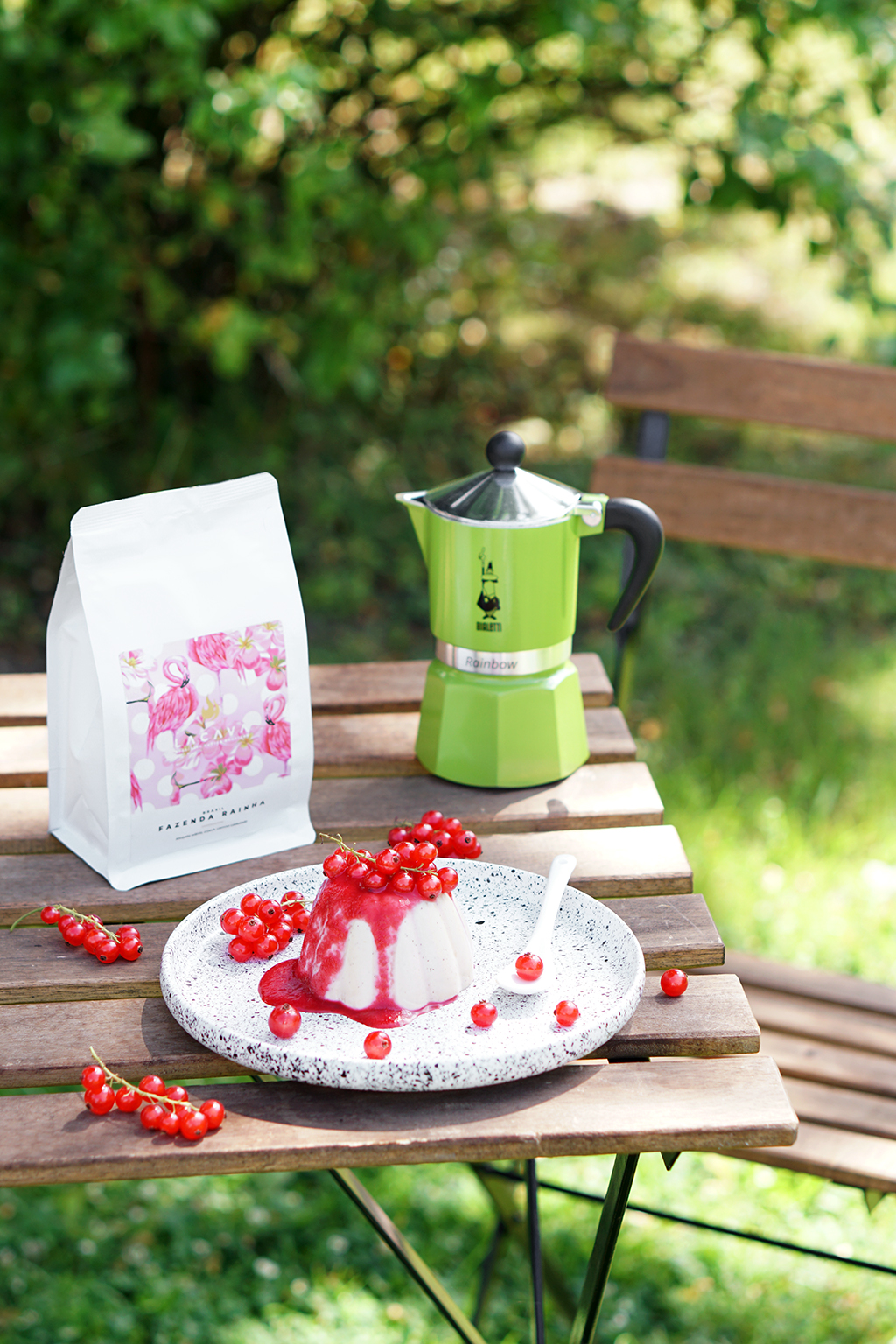 panna cotta kawowa i kawiarka Bialetti