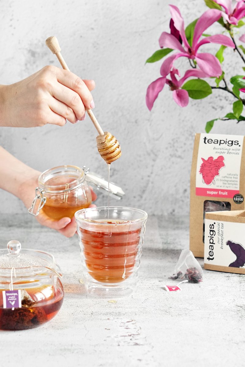 miód do herbaty temperatura