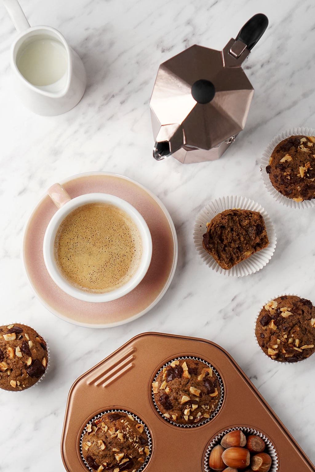 babeczki kawowe z dodatkami