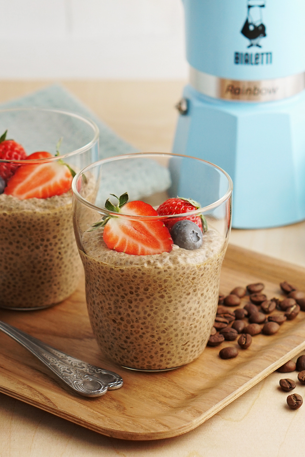 Przepis na fit pudding kawowy z chia