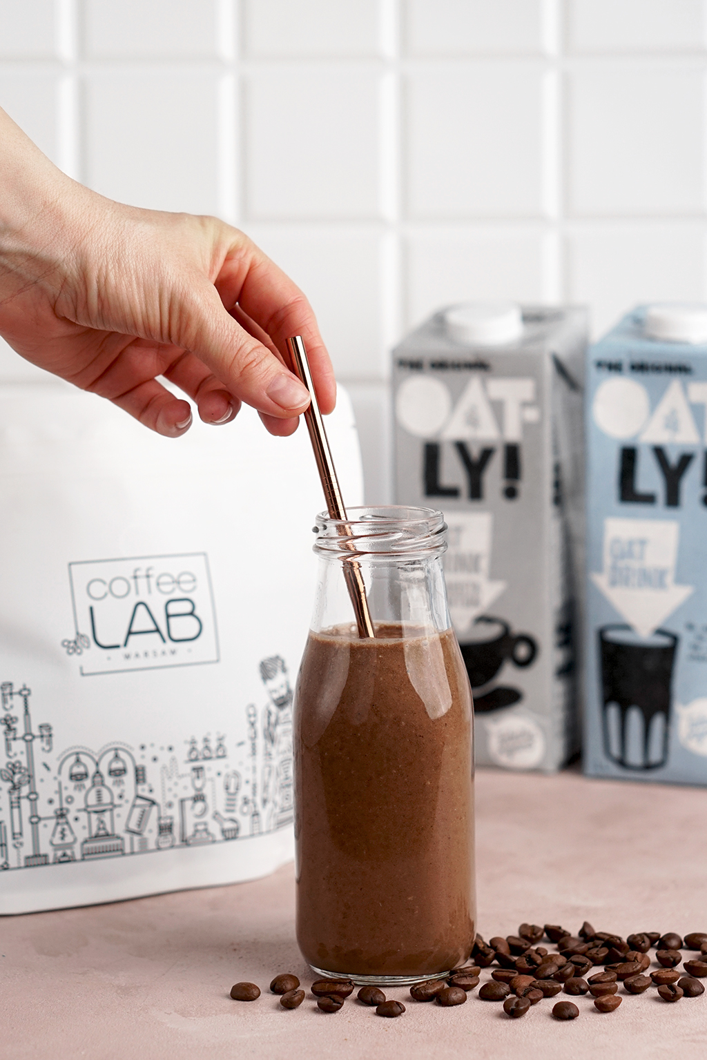 kawowe wegańskie smoothie na śniadanie