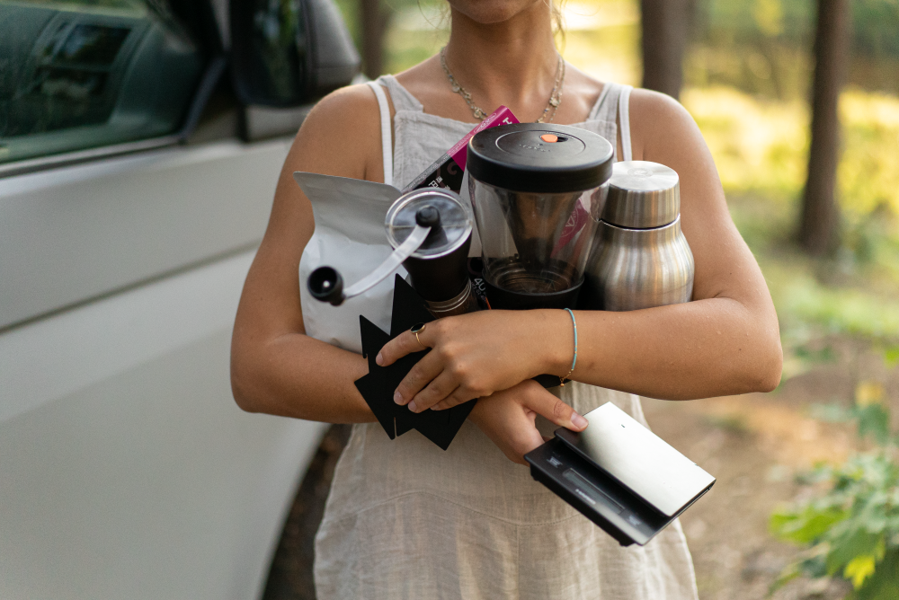 akcesoria kawowe na podróż vanem