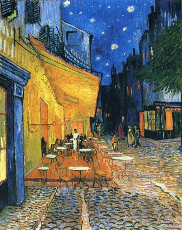 Obraz Cafe Terrace at Night_1, Vicent van Gogh, 1888