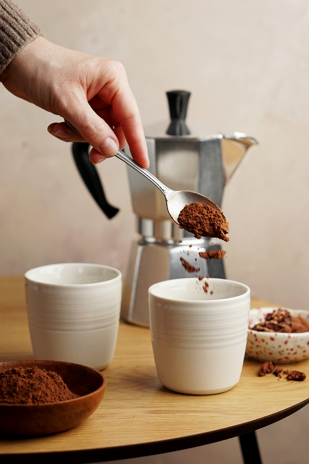 kakao jako dodatek do kawy