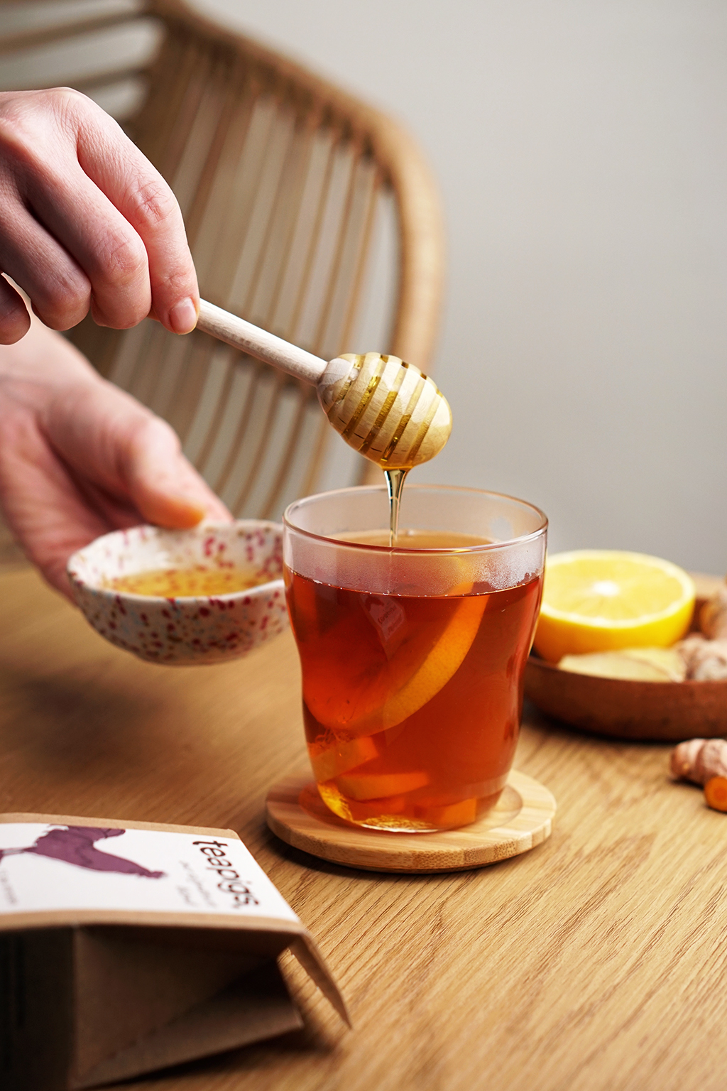 przepis na herbatę z imbirem i miodem