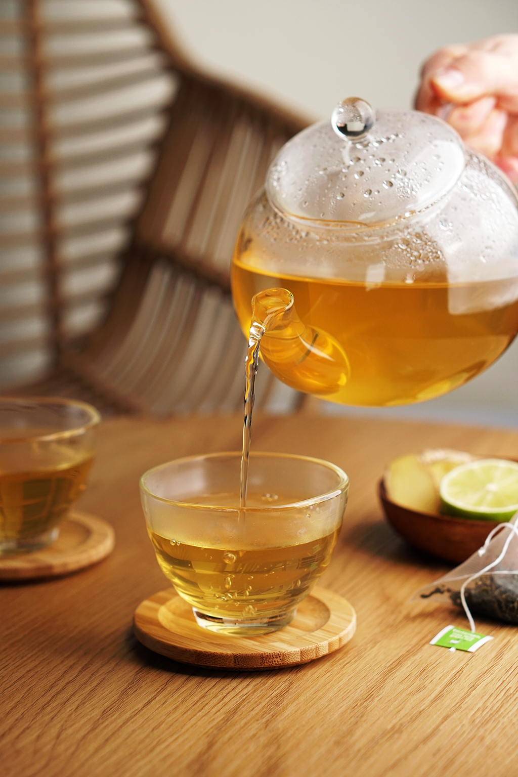 zielona herbata z imbirem