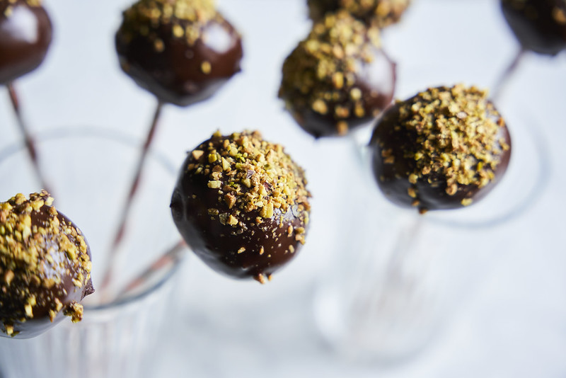 Kawowe lizaki cake pops