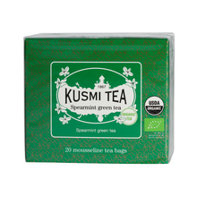 Kusmi Tea - Spearmint Green Tea Bio - Herbata w saszetkach - 20 sztuk