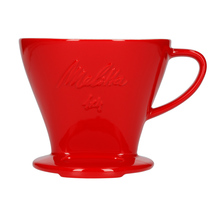 Melitta porcelanowy filtr do kawy 1x4 - Czerwony