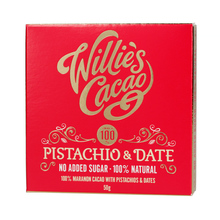 Willie's Cacao - Czekolada - Pistacje i daktyle - Pistachio and Date 50g