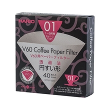 Hario filtry papierowe V60 1fil., 40 szt. |VCF-01-40W| (outlet)