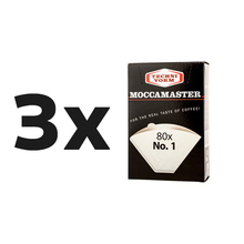 Zestaw: 3x Moccamaster filtry papierowe nr 1