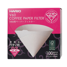 Hario - Filtry papierowe białe - V60-02 - 100 Sztuk