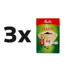 Zestaw: 3x Melitta papierowe filtry do kawy 1x4 - classic - 80 sztuk