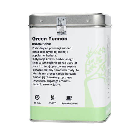 Long Man Tea - Zielony Yunnan - Herbata sypana - Puszka 120g