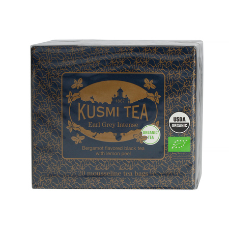Kusmi Tea - Earl Grey Intense Bio - Herbata w saszetkach - 20 sztuk