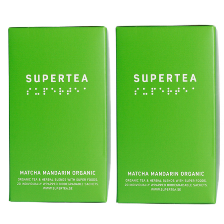 Duet: 2 x Teministeriet - Supertea Matcha Mandarin Organic - Herbata 20 Torebek