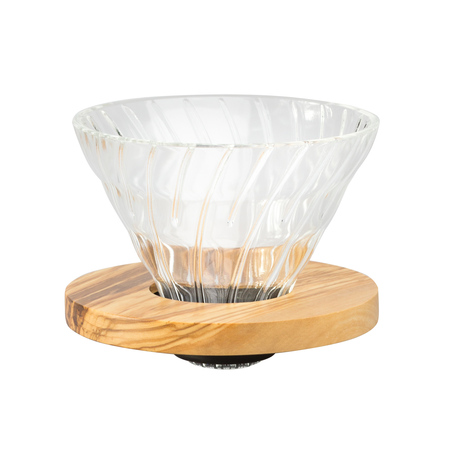 Hario szklany Drip V60-02 - Olive Wood (outlet)
