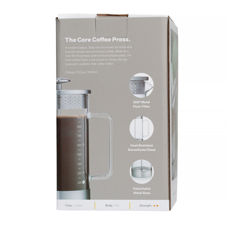 Barista & Co - 8 Cup Core Steel - Coffee Press