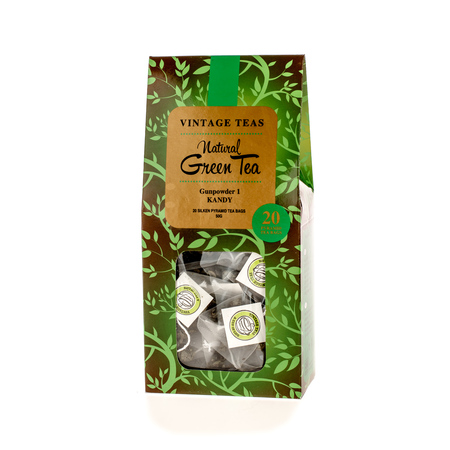 Vintage Teas Natural Green Tea - Gunpowder 1 Kandy - 20 torebek