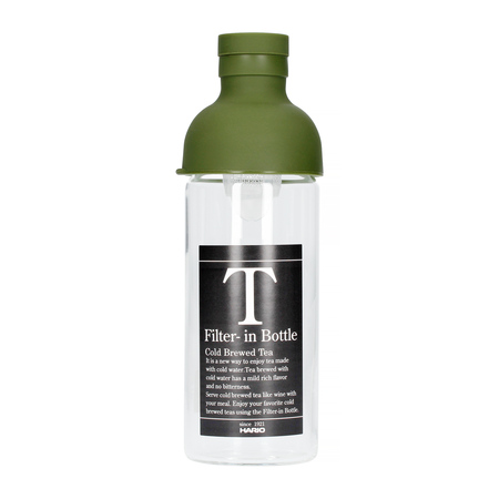 Hario butelka z filtrem Cold Brew Tea - oliwkowa zieleń 300 ml