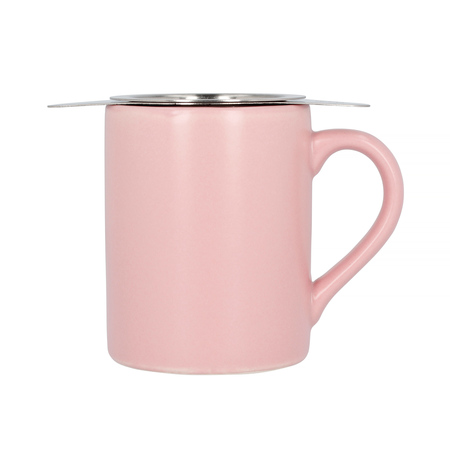 Paper & Tea - Różowy kubek z zaparzaczem do herbaty