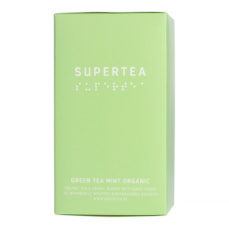 Teministeriet - Supertea Green Tea Mint Organic - Herbata 20 Torebek