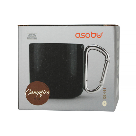 Asobu - Campfire Mug Czarny - Kubek 360 ml